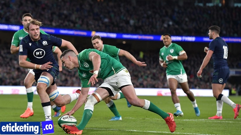 Johnny Sexton's try the difference for Ireland as improved Scotland