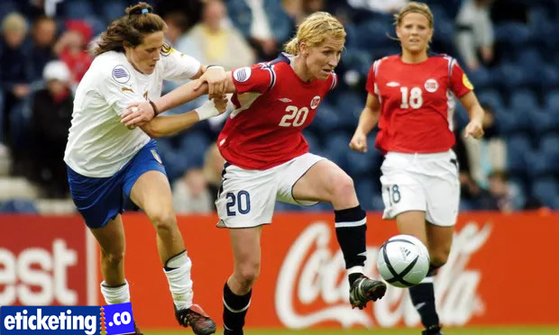 Lise Klaveness in Norway vs Italy match