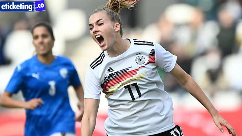 Germany Women Football World Cup player playing in a match