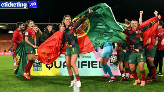 Portugal Players are celebrating after qualifying for Women Football World Cup 2023