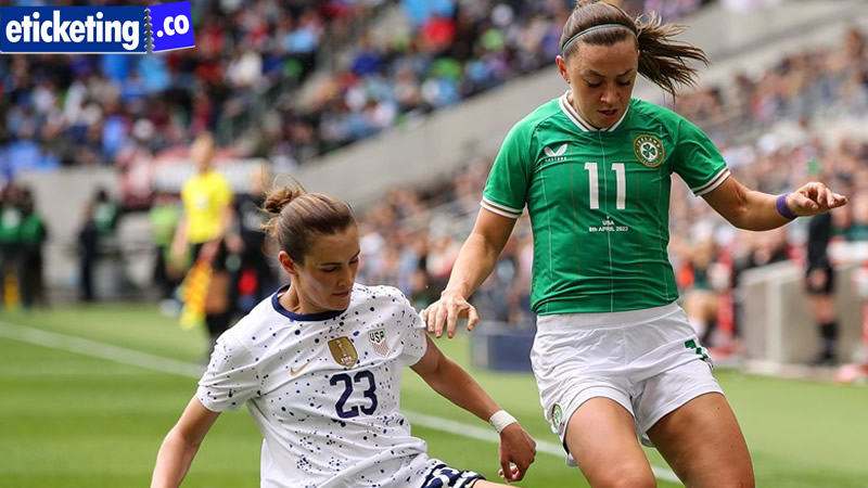USWNT vs Republic of Ireland Women Football World Cup Team Warm Up Match
