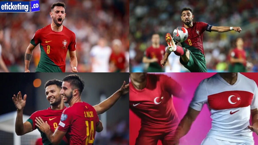 Euro Cup 2024: Fernandes Leads Portugal and Turkish Team's New Jerseys His experience at Old Trafford differs from his time with the Portuguese team, where Bruno Fernandes has been a keystone under manager Roberto Martínez for Euro Cup 2024. We offer UEFA Euro 2024 Tickets to admirers who can get Turkiye vs Portugal Tickets through our trusted online ticketing marketplace. Eticketing.co is the most reliable source for booking Euro Cup Final Tickets. Sign up for the latest Euro Cup Germany Ticket alert. At 29 years old, Fernandes donated six goals and eight assists to Portugal's near-perfect qualification phase for the 2024 Euro Cup Germany: ten sports, ten wins, 36 goals scored, and only two conceded. It was undoubtedly the best criterion I've experienced, but also the best for the team," he commented, highlighting of Euro 2024 "a series of factors that bring out the best in me." He mentioned the "support" from his co-players, which makes his "qualities stand out." Portugal will start preparing for the Euro Cup with matches against Sweden on Thursday in Guimarães (northern Portugal) and on Tuesday, the 26th, against Slovenia in Ljubljana. Euro Cup 2024: Bruno Fernandes' Key Role in Portugal's Qualification Regarding the tournament, Bruno Fernandes clearly stated that they aim to repeat Portugal's 2016 conquest: "The dream is very present in our minds... We want to convey that joy back." Bruno Fernandes assured Benfica star Joao Neves is ready to play for a big club among interest from Manchester United. Neves has been dramatic for the Portuguese club, allowing him to be a part of the national team for Euro Cup 2024. Standing at 1.74 meters, the 19-year-old is diminutive but keeps deceptive strength and powerfulness to hold his own. He is an all-round midfielder with maturity and mental strength outside his age that has helped him launch quickly. Euro Cup Germany fans worldwide can book Euro Cup Tickets from our online platform www.eticketing.co. Fans can book Euro Cup 2024 Tickets on our website at discounted prices. Neves reads the game well and anticipates opposition moves to make timely tackles and interferences as a number six as Euro 2024. He has the violence and desire to work hard for his team but uses strength in decision-making. Euro Cup: Portugal's Preparation for the Tournament Kickoff He has demonstrated strong offensive abilities for UEFA Euro 2024 match, but there is still a long way to go before he fully advances them. His short stature allows him to keep a low center of importance and have close control and drooling ability. Portugal Global is always ready to take possession of tight spaces and jiggle its way out of the area for Euro Cup Germany. His passing accuracy and constant support for his teammates are significant advantages for the team in terms of possession. The knowledge at Old Trafford contrasts with his whereas with the Portuguese team, where Bruno Fernandes has been a cornerstone under administrator Roberto Martínez. Neves has made 45 looks for Benfica in all competitions, contributing with two goals and two contributions this season Euro Cup 2024. He has primarily played as a distrustful and central midfielder while also playing at right midfield when mandatory. The jerseys the Turkish National Football Team will wear in the UEFA Euro 2024 Euro Cup Germany Competition have been declared. The jerseys, which were revealed on social media, attracted great attention quickly. Both the red type and the white form are pretty eye-catching. Euro 2024: Turkish National Team Unveils Striking New Jerseys The new season uniforms of the Turkish national teams signify the national team's step for Euro Cup into a new time by bringing together the traditional values of Turkish football and modern technology. Dry-Fit ADV technology, which delivered moisture management and was industrialized by Nike to maximize athlete performance in Euro Cup 2024. Therefore, removes moisture from the stuff from the skin and keeps athletes dry and cool. Thanks to Dry-Fit ADV technology, the pullovers breathe with the athletes and support them for a more relaxed and relaxed performance throughout the Euro Cup Germany match. The remarkable red band on the front of the home-based jersey, inspired by the jersey worn in the first national match in 1923, its slanted upper part, and unusual prints symbolize the athletes' carrying the arrogance of the past 100 years to the present. The red tone of the away jersey relics is true to Al Snack’s colors, while the crest's prominence is in the jersey's heart area. The "Turkey" text on the back of the jerseys motivates young athletes, revives the national team's soul, and activates the sensitivity of being one heart in Euro Cup. Euro Cup Germany fans worldwide can book UEFA Euro 2024 Tickets from our online platform www.eticketing.co. Fans can book Euro Cup 2024 Tickets on our website at discounted prices.