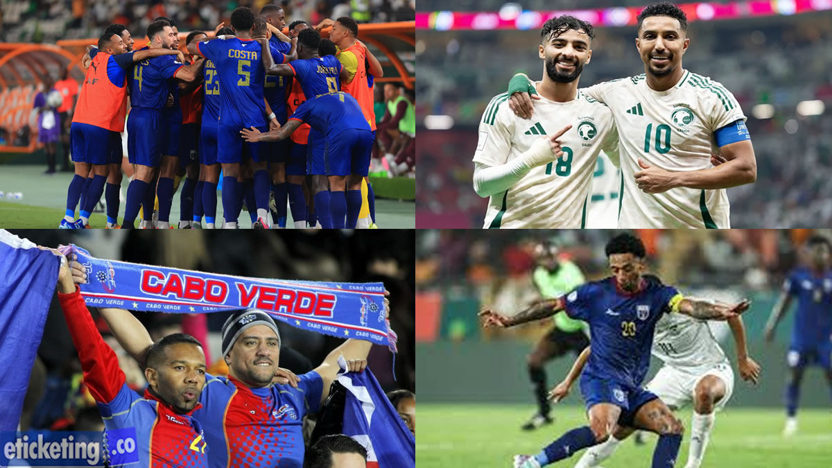 Cabo Verde Vs Saudi Arabia Tickets| World Cup Tickets | FIFA World Cup Tickets | FIFA 2026 Tickets | Football World Cup Tickets
