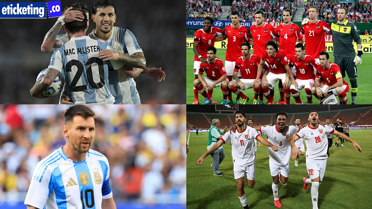 Argentina vs Austria Tickets | Soccer World Cup Tickets | FIFA World Cup Tickets | FIFA World Cup Tickets | FIFA 2026 Tickets | Austria World Cup Tickets