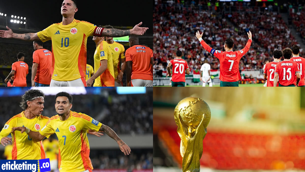 Colombia Vs Portugal Tickets | Uzbekistan Vs Colombia Tickets | World Cup Tickets