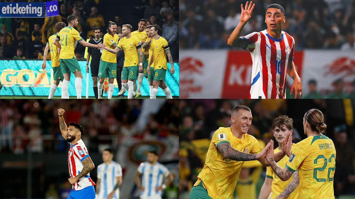 Paraguay Vs Australia Tickets| Football World Cup Tickets | FIFA 2026 Semi Final Tickets