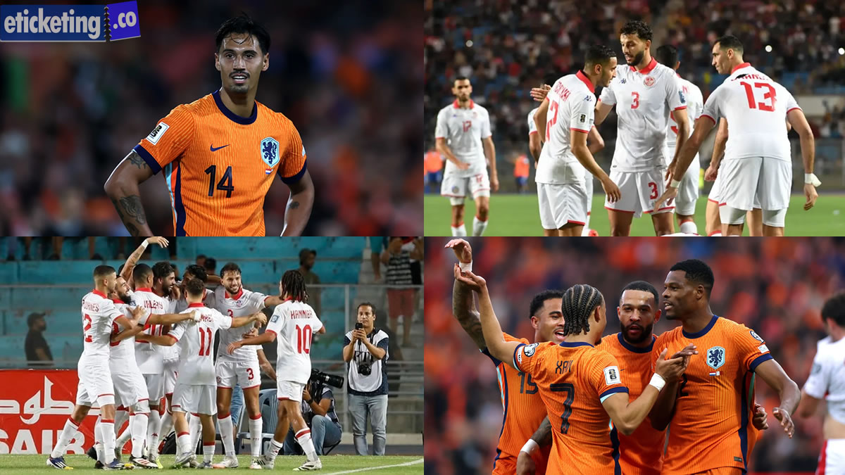 Tunisia Vs Netherlands Tickets | Football World Cup Tickets | FIFA 2026 Semi Final Tickets