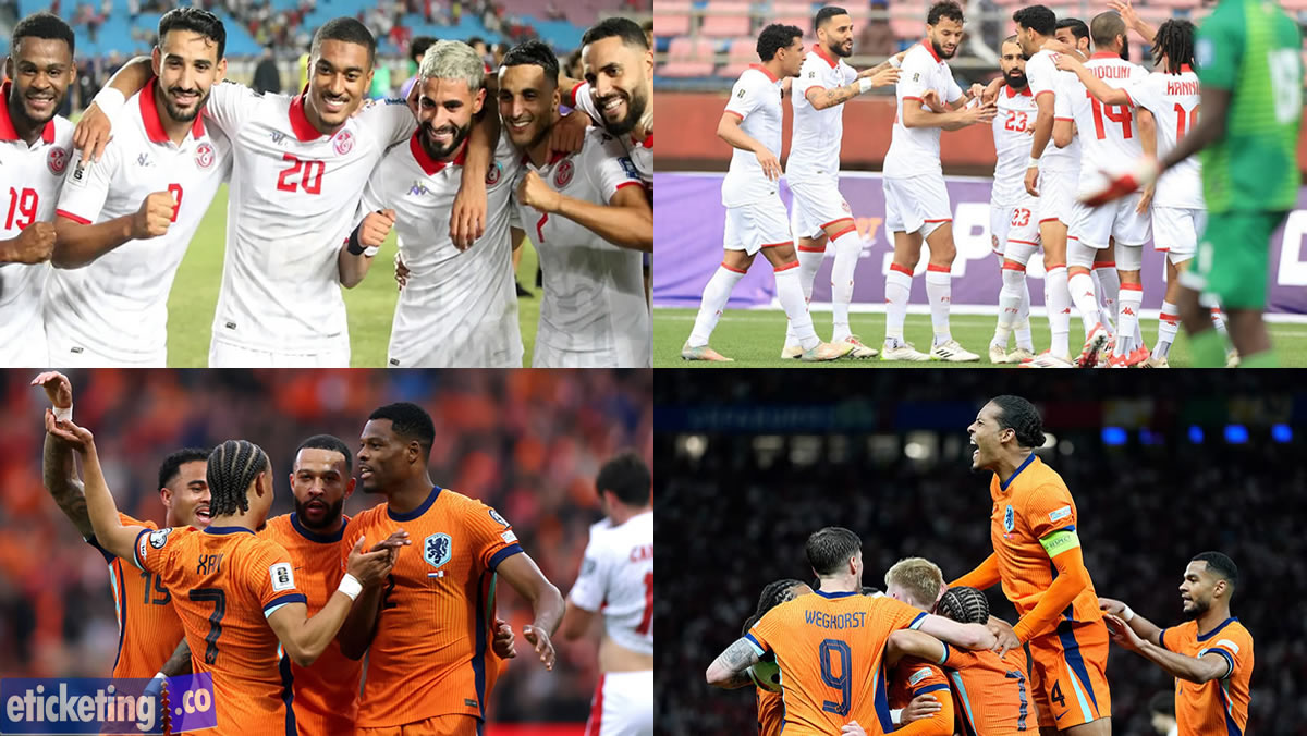 Tunisia Vs Netherlands Tickets| Scocer World Cup Tickets | World Cup Tickets