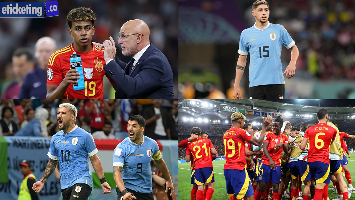 Uruguay Vs Spain Tickets | Football World Cup Tickets | FIFA 2026 Semi Final Tickets