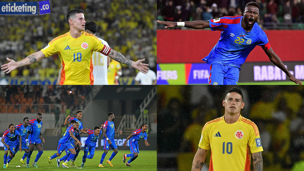 Colombia Vs Congo DR Tickets | Football World Cup Tickets | FIFA 2026 Semi Final Tickets