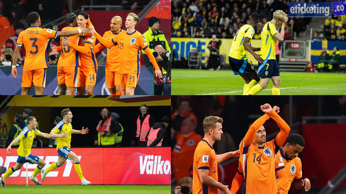 Netherlands Vs Sweden Tickets | Soccer World Cup Tickets | FIFA World Cup Tickets | FIFA 2026 Tickets | Football World Cup Tickets |