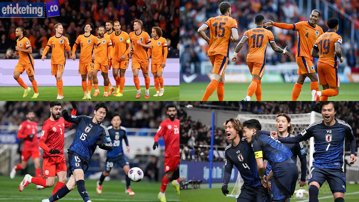 Netherlands vs Japan Tickets| Scocer World Cup Tickets | World Cup Tickets | FIFA 2026 Tickets