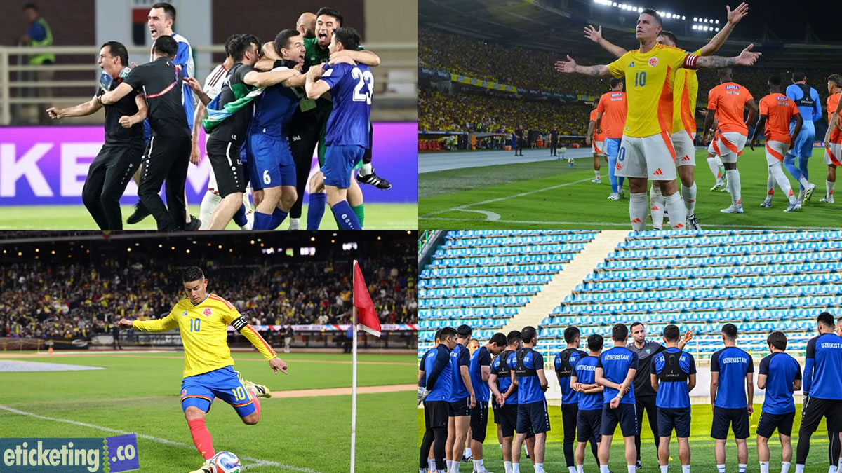 Uzbekistan vs Colombia Tickets | Soccer World Cup Tickets | FIFA World Cup Tickets | FIFA 2026 Tickets | Football World Cup Tickets |