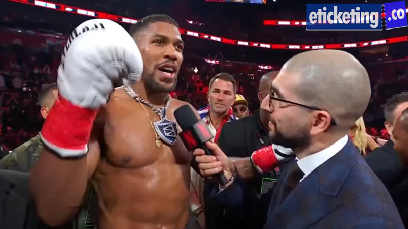 Anthony Joshua Tickets | Anthony Vs Tyson Tickets
