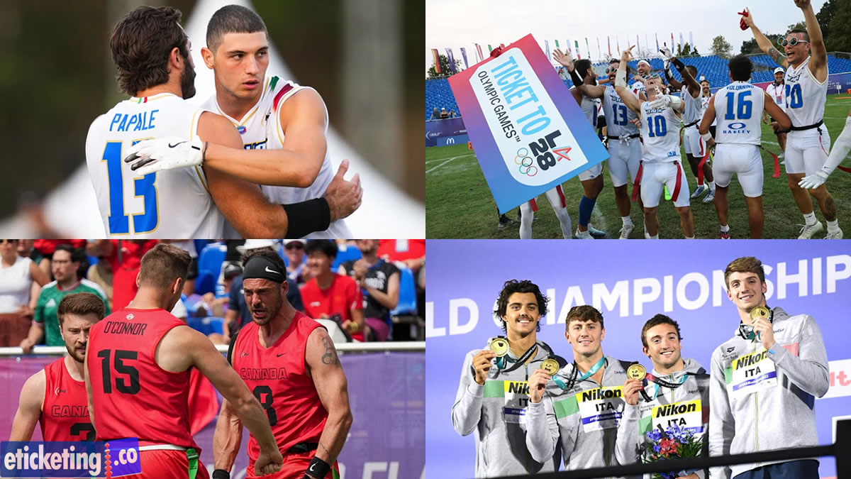 LA 28 Tickets: Emotional Italian Celebration Follows Flag Football Qualification for LA 2028